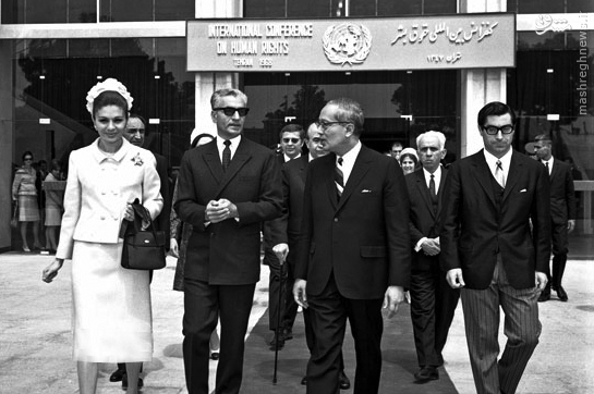 اوتانت، محمدرضا پهلوی و فرح دیبا، درکنفرانس بین‌المللی حقوق بشر تهران، 1968