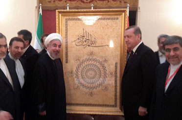 هدیه جالب اردوغان به روحانی/عکس