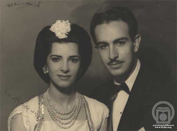 عکس/ شمس پهلوی و همسرش