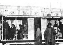 عکس/حمل و نقل با تراموا در تهران سال 1300