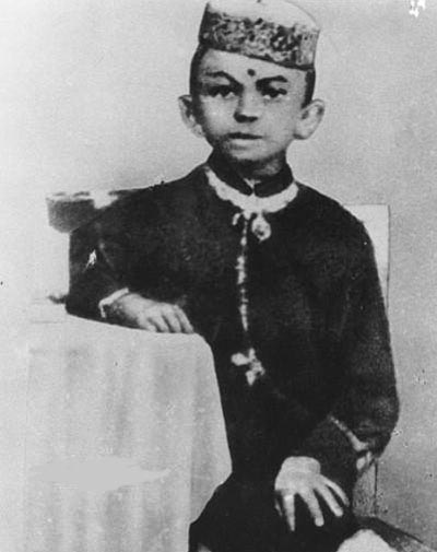 عکس/مهاتما گاندی در کودکی