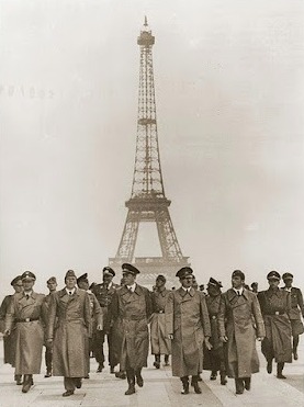 عکس یادگاری هیتلر و یارانش در پاریس