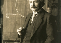 عکس/آلبرت اینشتین در کلاس درس