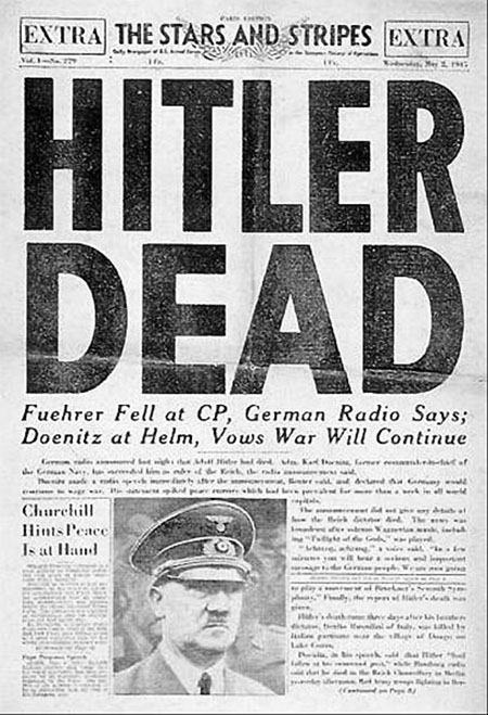 عکس/اعلامیه مرگ یک دیکتاتور در روزنامه