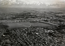 عکس هوایی از میدان مشق در دوره قاجار