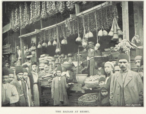 عکس تاریخی از بازار رشت