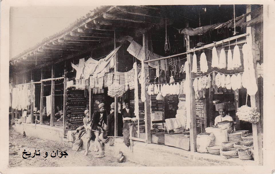بازار رشت در زمان قاجار/عکس