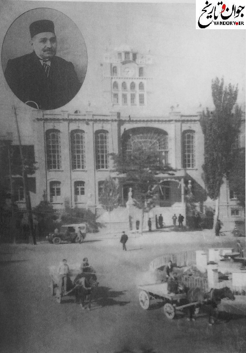 عکس قدیمی از میدان ساعت تبریز