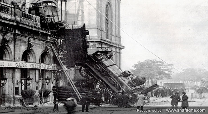 سقوط ترن در پاریس/عکس