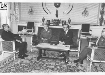 ملاقات محمدرضا پهلوی با رئیس ستاد ارتش آمریکا در کاخ سعدآباد