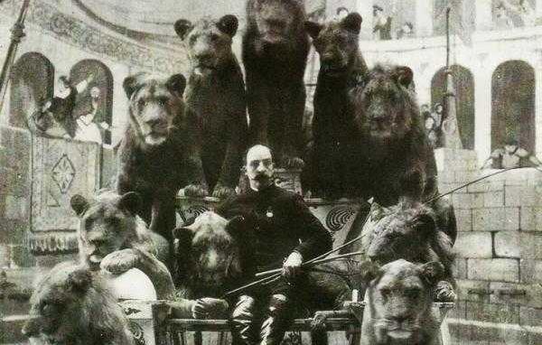 سیرکی در روسیه با حیوانات وحشی/1905