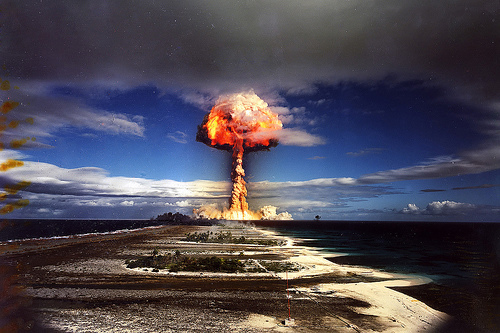تصویری از سایه یکی از قربانیان بمباران اتمی هیروشیما