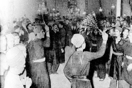عکس/مراسم زنجیر زنی در دوره قاجار