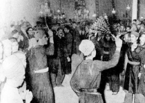 عکس/مراسم زنجیر زنی در دوره قاجار