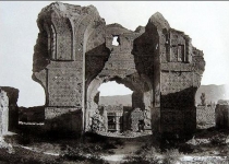 عکسی قدیمی از مسجد کبود تبریز