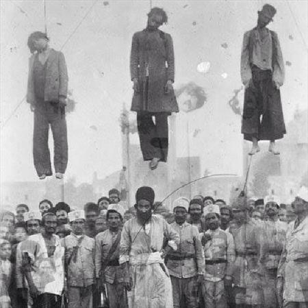 عکسی از یک اعدام در زمان قاجار